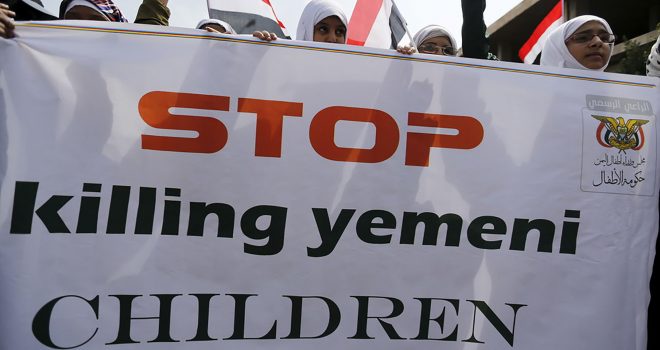 British Army Servicing Saudi Jets Bombing Civilians in Yemen