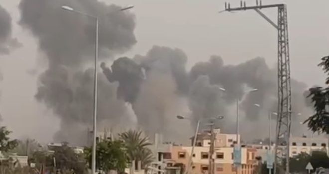 Martyrs, Injuries in Zionist enemy Airstrikes on European Hospital