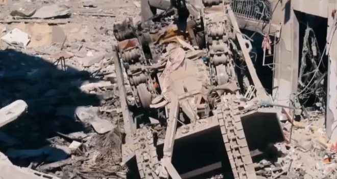 Al-Quds Brigades announce destruction of enemy tank in Gaza city