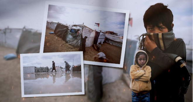Gaza Submerged: Torrential Rains Flood Camps as the Ongoing Aggression Deepens Suffering