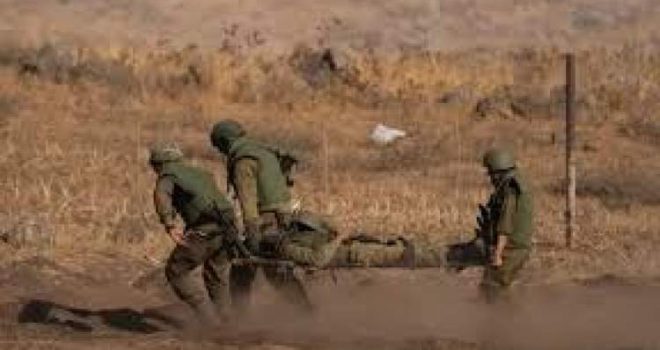 The enemy army acknowledges the death of an officer and the injury of a soldier in a clash in southern Lebanon.